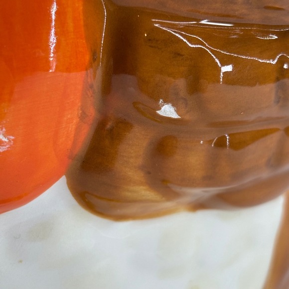 David's Cookies Ceramic Owl Cookie Jar with Pumpkin Autumn Fall Decor - Picture 9 of 9